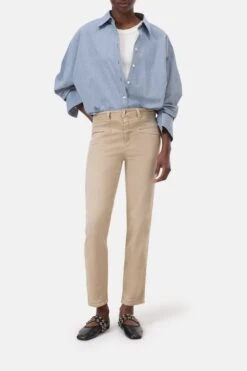 Relaxed Jeans - Pedal Pusher Urban Beige