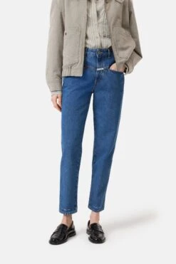 Relaxed Jeans - Pedal Pusher Mid Blue