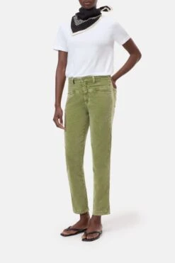Relaxed Pants - Pedal Pusher Pistachio Green