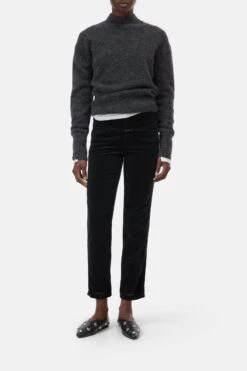 Relaxed Pants - Pedal Pusher Black