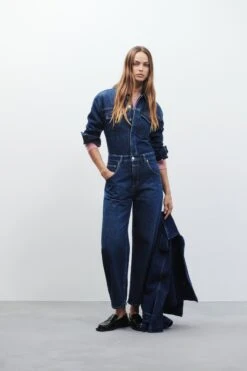 Overall - Jaslin Dark Blue -Closed Geschaft C21015 18Q 2E DBL 5