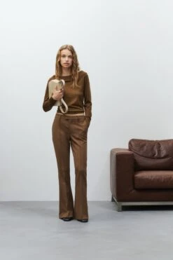 Flared Pants - Denair Light Mocha Brown -Closed Geschaft C21054 32C 22 952 3
