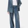 Wide Jeans - Wrenna Mid Blue