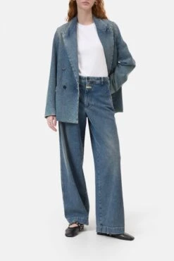 Wide Jeans - Wrenna Mid Blue