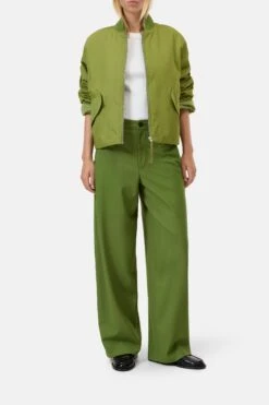Wide Pants - Wrenna Pistachio Green