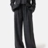 Wide Pants - Wynston Anthracite Melange