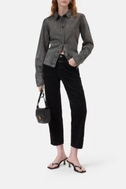 Straight Pants - Milo Aus Breitcord Black