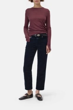 Straight Pants - Milo Aus Breitcord Dark Night