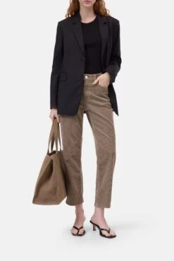 Straight Pants - Milo Aus Breitcord Clay Beige