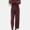 Relaxed Pants - Ruthy Dark Raisin Red