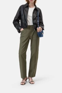 Straight Pants - Hali-X Forest Green