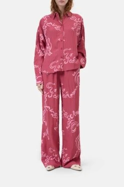 Wide Pants - Winona Cherry Red