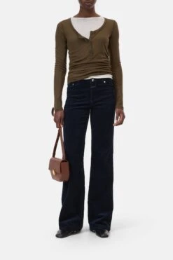 Wide Pants - Gillan Aus Breitcord Dark Night