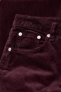 Wide Pants - Gillan Aus Breitcord Dark Raisin Red -Closed Geschaft C21564 38I 30 856 3