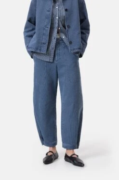 Barrel Pants - Rhannon Eclipse Blue