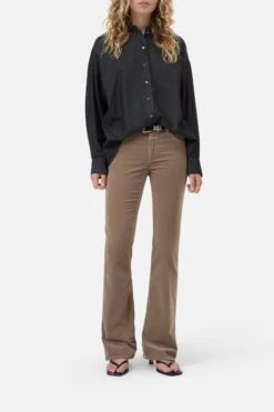 Flared Pants - Jovanna Clay Beige