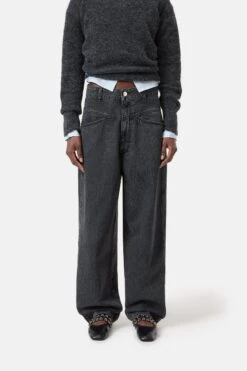 Wide Jeans- Deni-X Dark Grey