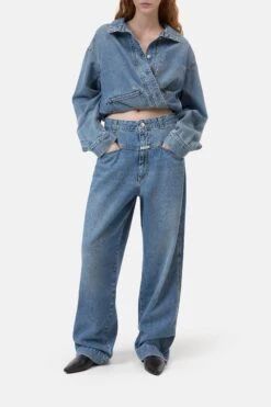 Wide Jeans - Deni-X Mid Blue