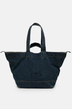Denim Tote Bag Dark Blue