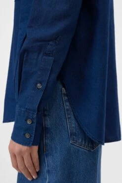 Oversized Hemd Aus Baumwolle Dark Blue -Closed Geschaft C94240 19Y 27 DBL 4