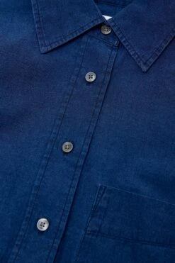 Oversized Hemd Aus Baumwolle Dark Blue -Closed Geschaft C94240 19Y 27 DBL 5