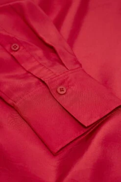Oversized Seidenbluse Rose Red -Closed Geschaft C94240 27W 22 308 6