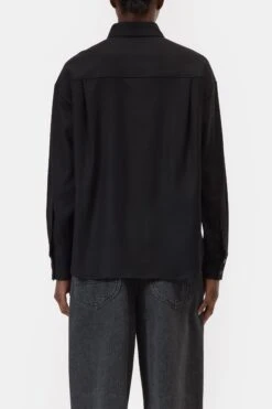 Oversized Flanell-Hemd Black -Closed Geschaft C94240 355 22 100 2