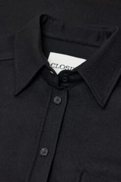 Oversized Flanell-Hemd Black -Closed Geschaft C94240 355 22 100 5