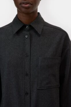 Oversized Flanell-Hemd Anthracite Melange -Closed Geschaft C94240 355 22 190 3