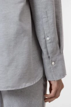 Asymmetrische Bluse Aus Baumwolle-Mix Light Grey Melange 4 Asymmetrische Bluse Aus Baumwolle-Mix Light Grey Melange -Closed Geschaft C94246 23M 22 127 4