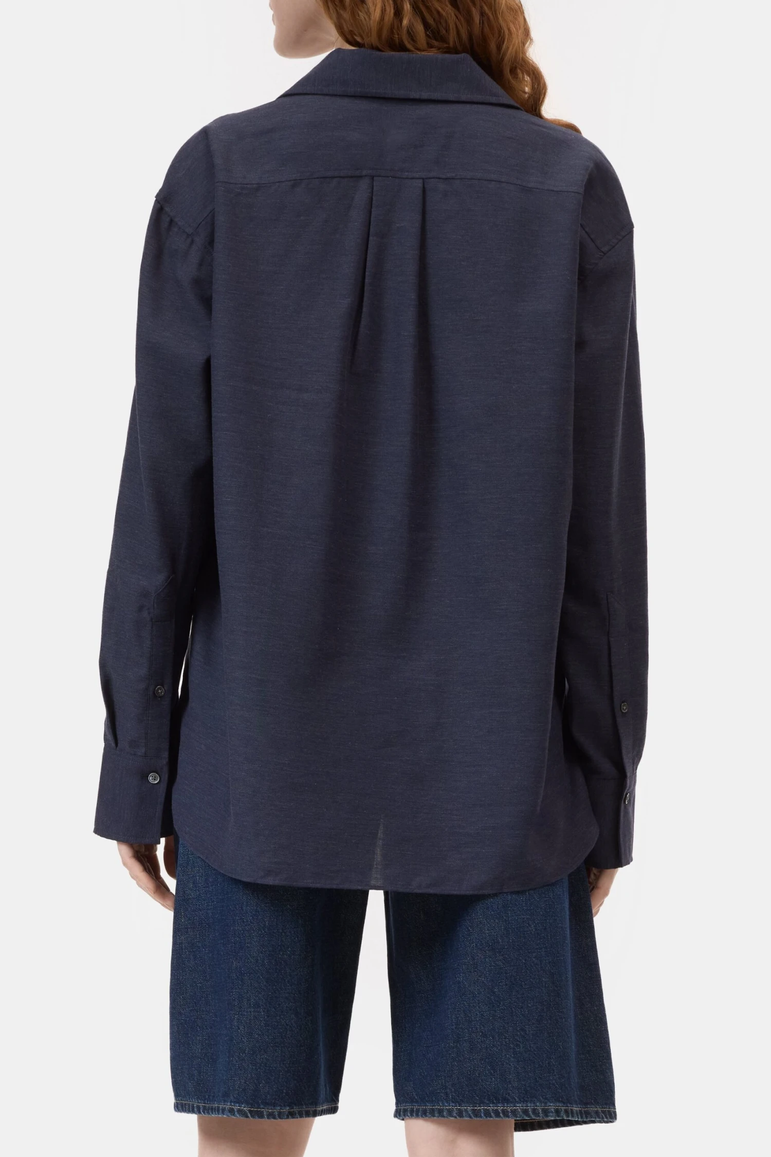 Asymmetrische Bluse aus Baumwolle-Mix Smokey blue Asymmetrische Bluse Aus Baumwolle-Mix Smokey Blue -Closed Geschaft C94246 23M 22 506 2 scaled