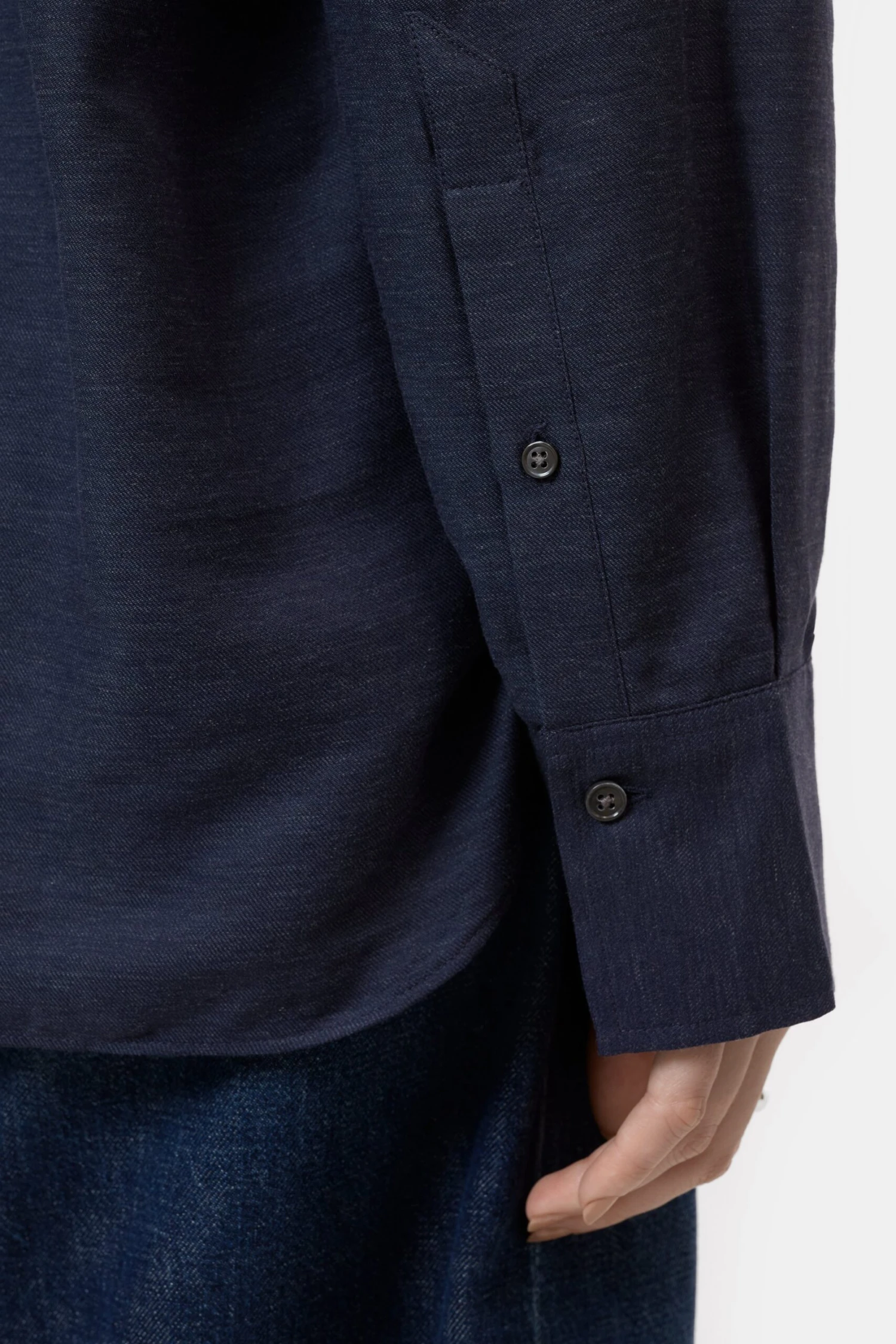 Asymmetrische Bluse aus Baumwolle-Mix Smokey blue Asymmetrische Bluse Aus Baumwolle-Mix Smokey Blue -Closed Geschaft C94246 23M 22 506 4 scaled