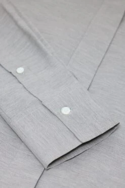 Klassisches Baumwollhemd Mit Kaschmir Light Grey Melange 5 Klassisches Baumwollhemd Mit Kaschmir Light Grey Melange -Closed Geschaft C94362 23M 22 127 5