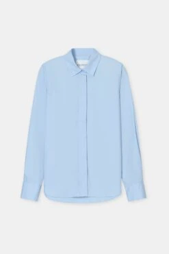 Klassische Bluse Aus Bio-Baumwolle Powder Blue -Closed Geschaft C94362 252 22 585 5