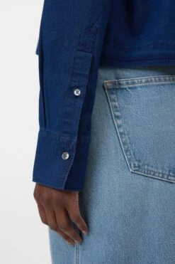 Kurzes Hemd Aus Denim Dark Blue 4 Kurzes Hemd Aus Denim Dark Blue -Closed Geschaft C94375 19Y 27 DBL 4