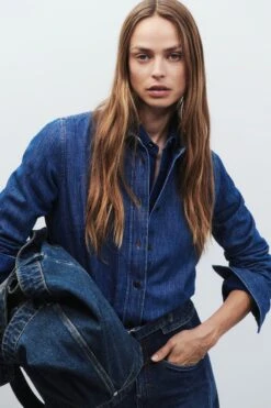 Kurzes Hemd Aus Denim Dark Blue 5 Kurzes Hemd Aus Denim Dark Blue -Closed Geschaft C94375 19Y 27 DBL 5