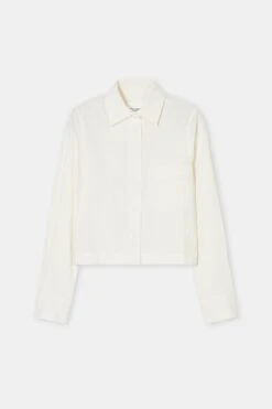 Cropped Bluse Aus Baumwolle Ecru -Closed Geschaft C94375 26O 22 201 7