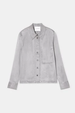 Heritage Shirt Aus Cupro-Mix Mud Grey -Closed Geschaft C94557 26E 13 123 7