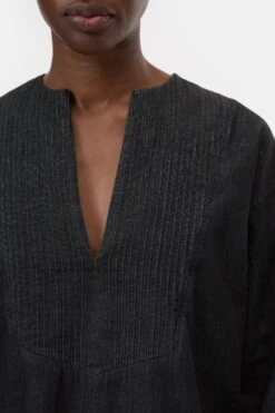 Denim-Bluse Mit Biesen Dark Grey -Closed Geschaft C94593 191 27 DGY 3