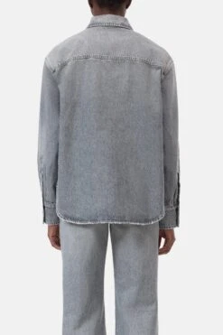 Zip-Overshirt Aus Baumwolle Mid Grey -Closed Geschaft C94601 18M 5Y MGY 2