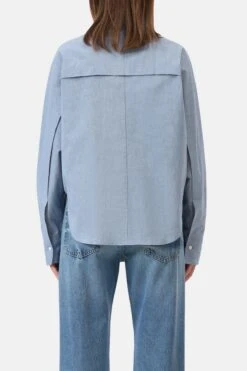 Bluse Aus Baumwolle Eclipse Blue -Closed Geschaft C94616 209 22 537 2