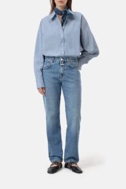 Bluse Aus Baumwolle Eclipse Blue