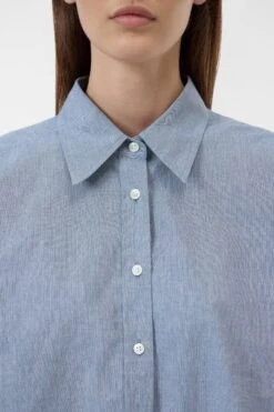 Bluse Aus Baumwolle Eclipse Blue -Closed Geschaft C94616 209 22 537 3