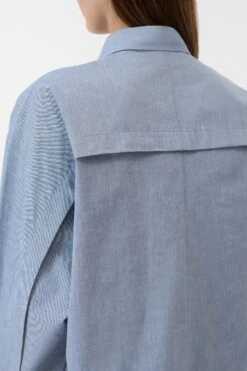 Bluse Aus Baumwolle Eclipse Blue -Closed Geschaft C94616 209 22 537 5