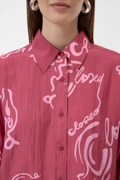 Bluse Aus Viskose Cherry Red 3 Bluse Aus Viskose Cherry Red -Closed Geschaft C94616 267 P1 343 3