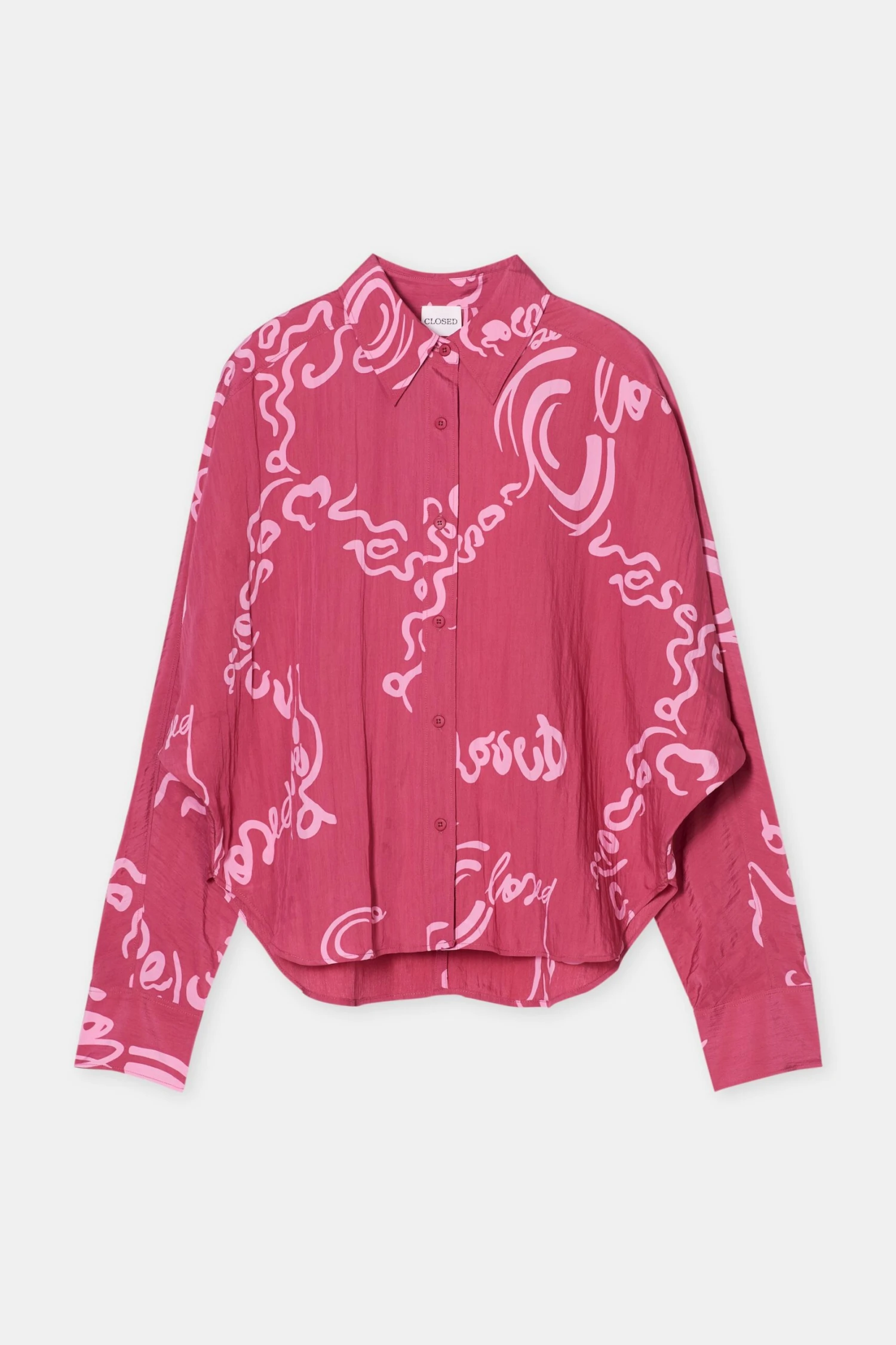 Bluse aus Viskose Cherry red Bluse Aus Viskose Cherry Red -Closed Geschaft C94616 267 P1 343 8 scaled