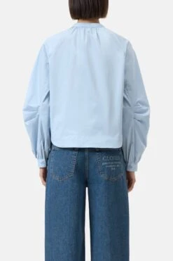 Bluse Aus Bio-Baumwolle Powder Blue 2 Bluse Aus Bio-Baumwolle Powder Blue -Closed Geschaft C94630 252 22 585 2