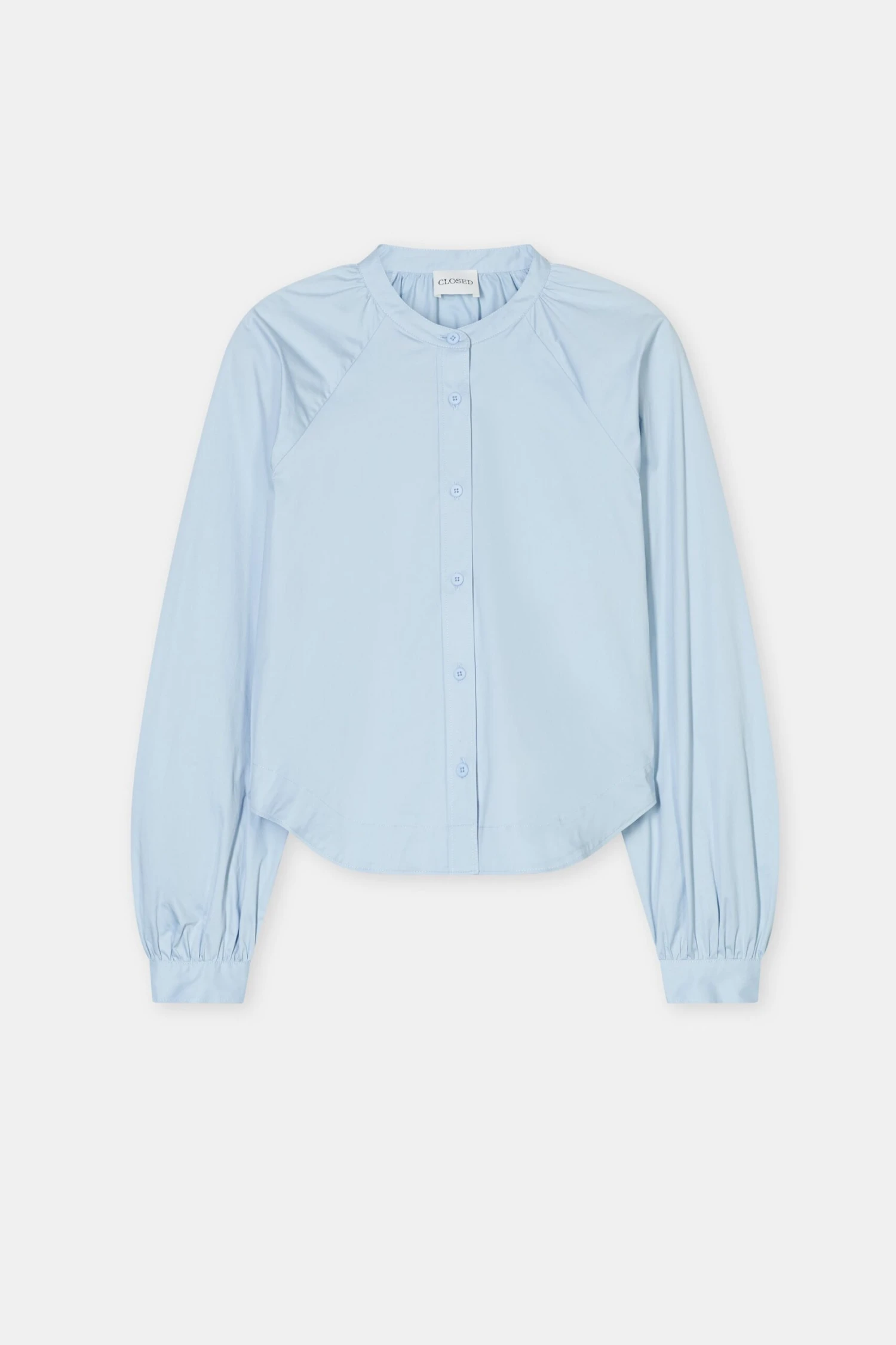 Bluse aus Bio-Baumwolle Powder blue Bluse Aus Bio-Baumwolle Powder Blue -Closed Geschaft C94630 252 22 585 6 scaled