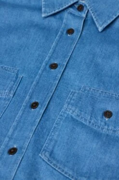 Verkürzte Denim-Bluse Mid Blue -Closed Geschaft C94644 16P 3G MBL 7