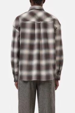 Oversized Bluse Mit Karomuster Dark Raisin Red 2 Oversized Bluse Mit Karomuster Dark Raisin Red -Closed Geschaft C94644 21J 22 856 2